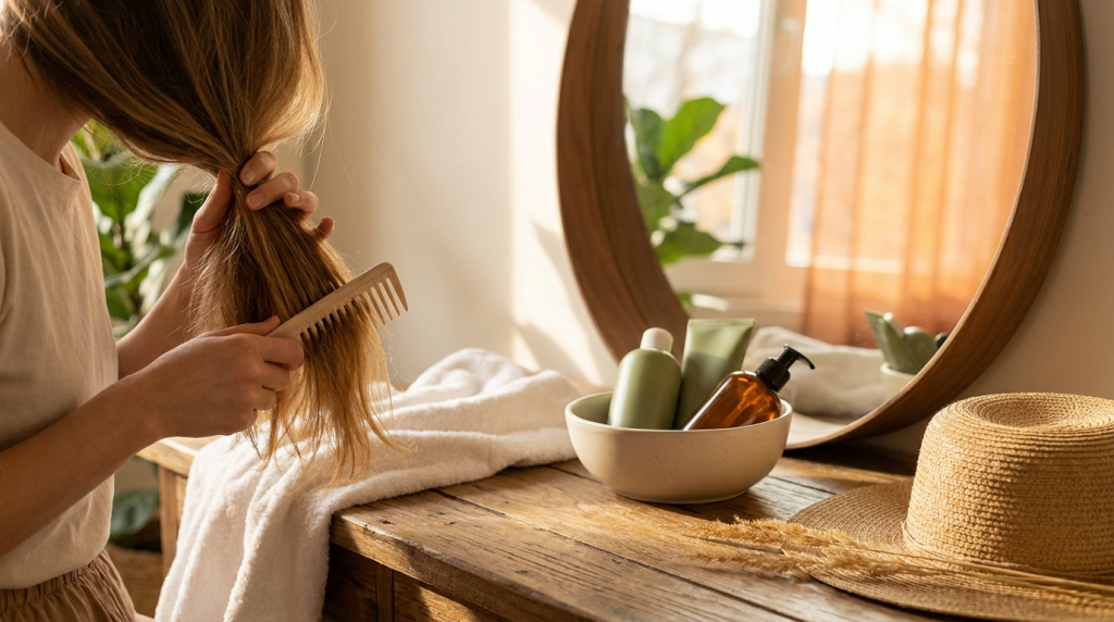 Caída de pelo al volver de vacaciones: por qué ocurre y qué hacer