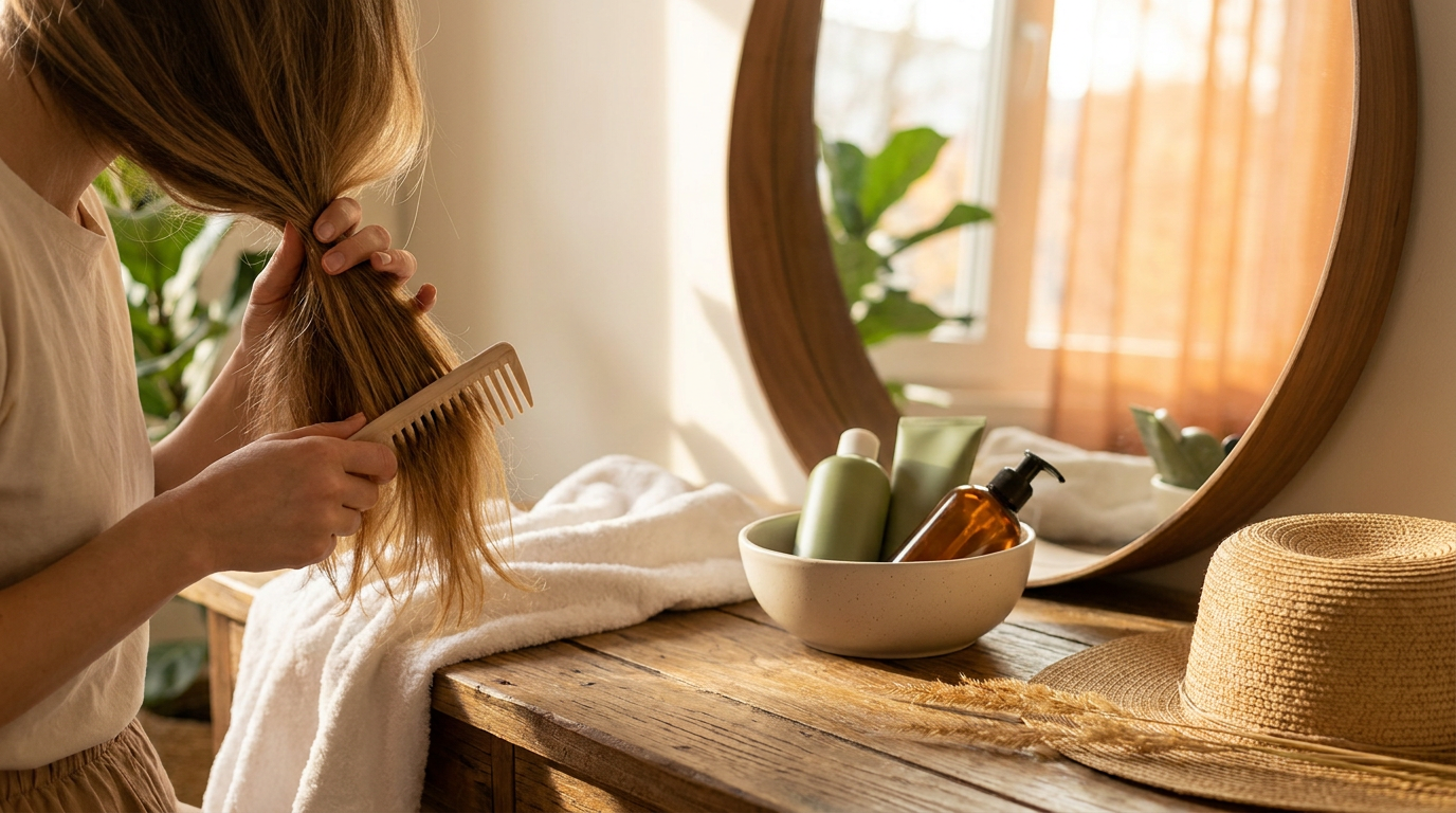 Caída de pelo al volver de vacaciones: por qué ocurre y qué hacer
